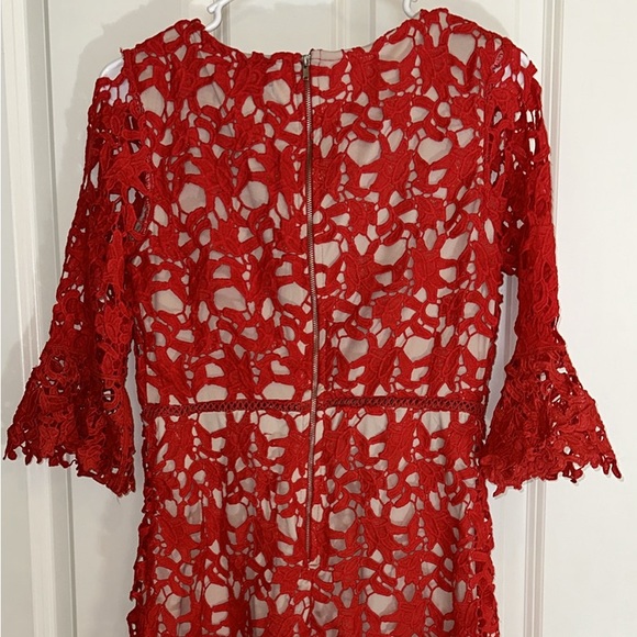 Red Lace Dress - Picture 4 of 6